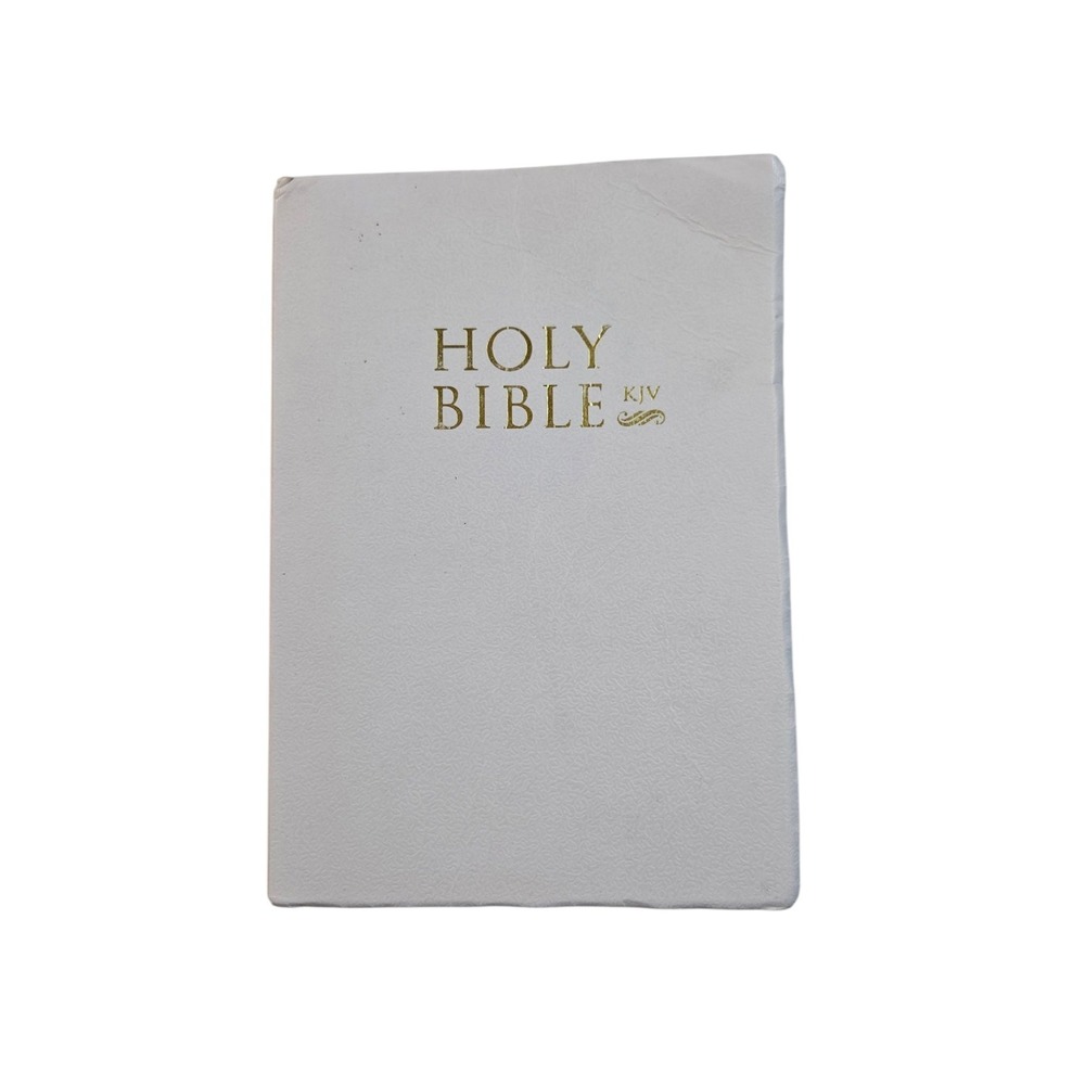 Holy Bible KJV Sealed Old and New Testament White Cover 7.5 in x 5.25